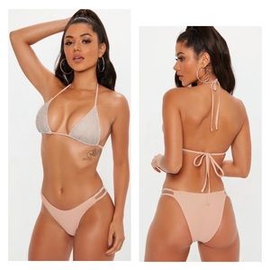 Pink Diamanté Bikini Set-6